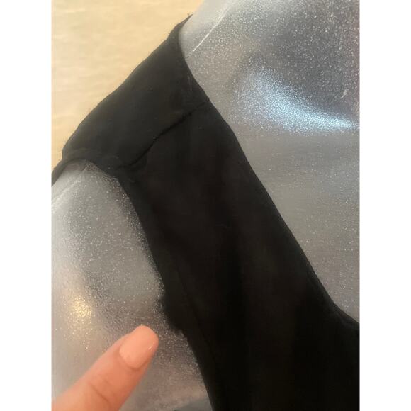 Vintage BEBE Satin Drama Top GOTH FAIRY Long Vest w Crop Top XXS NWT Witchy - Picture 7 of 8